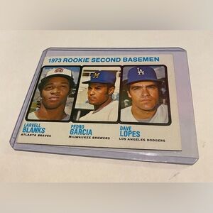 Dave Lopes/Pedro Garcia/Larvell Blanks 1973 RC Rookie 2nd Baseman Baseball